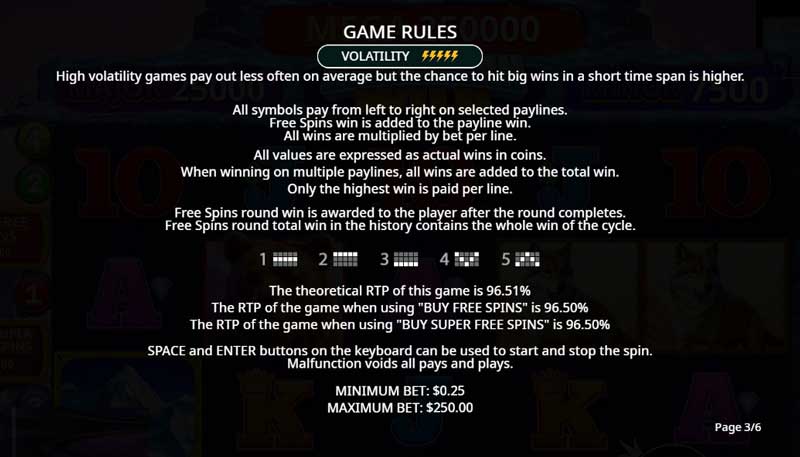 Himalayan Wild slot game rules